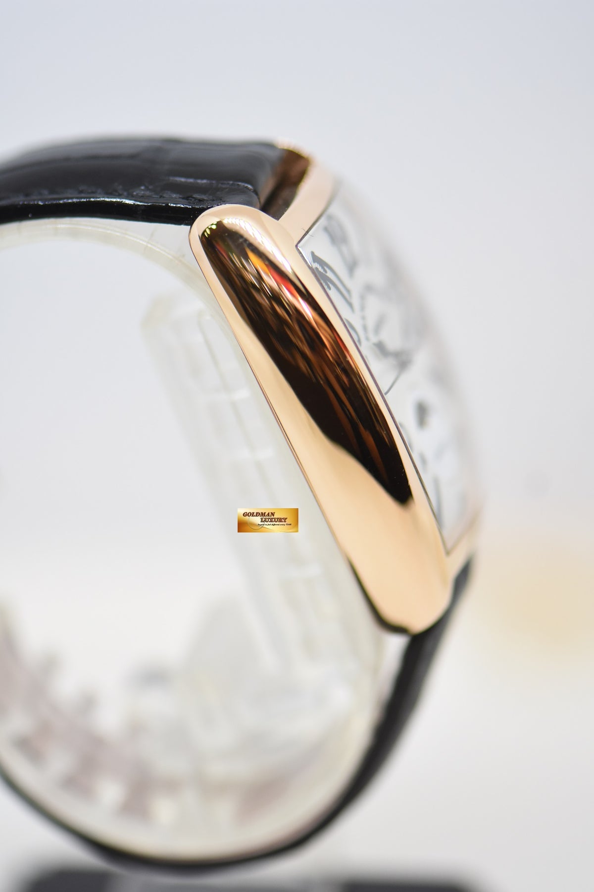 FRANCK MULLER CINTREE CURVEX ROSE GOLD IN LEATHER STRAP MOONPHASE AUTOMATIC 2850SC AT (LNIB)