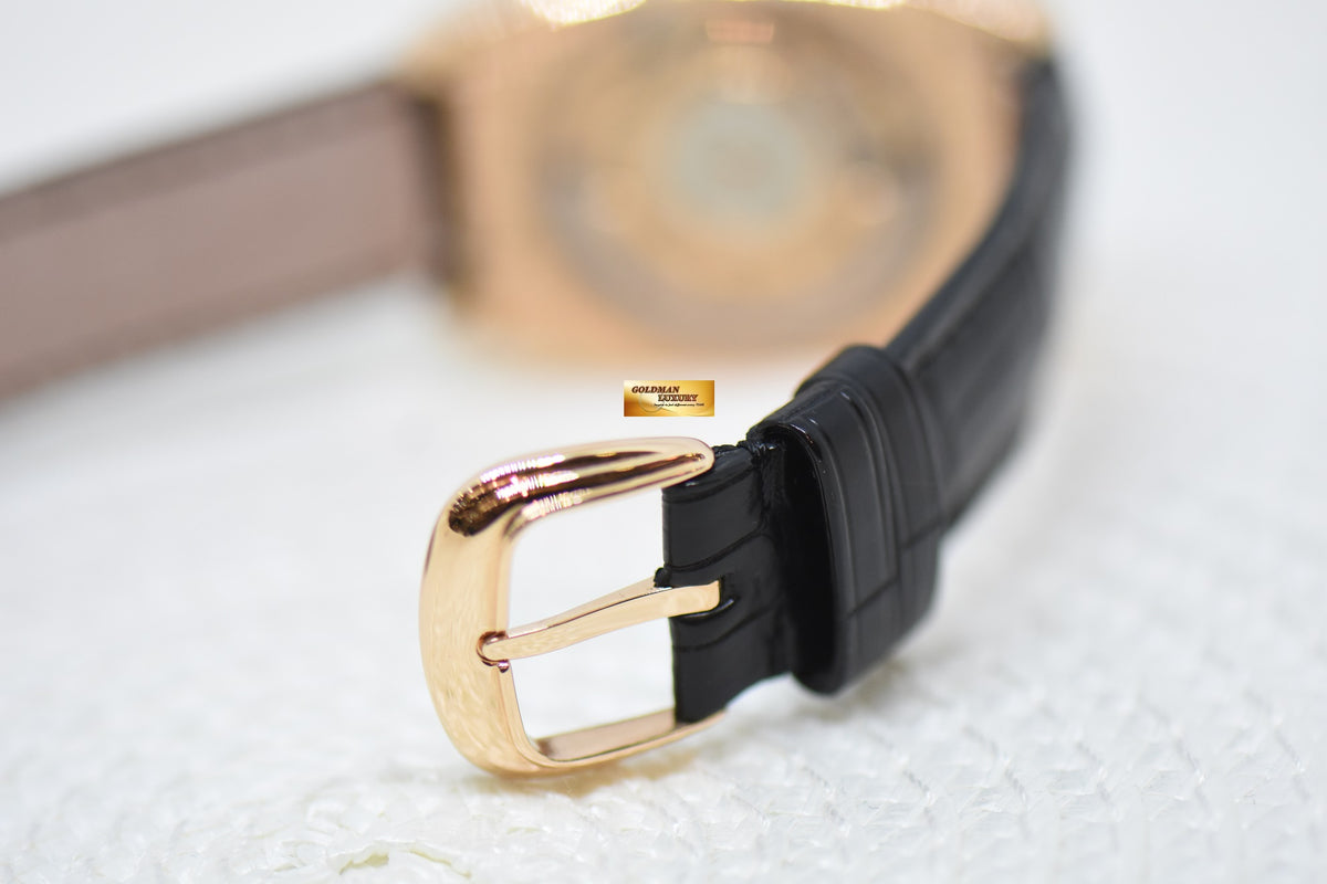 FRANCK MULLER CINTREE CURVEX ROSE GOLD IN LEATHER STRAP MOONPHASE AUTOMATIC 2850SC AT (LNIB)