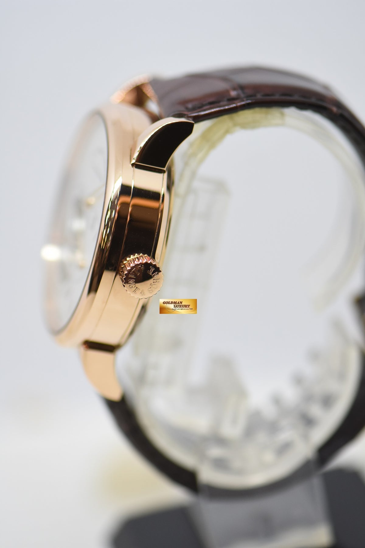 A.LANGE & SOHNE RICHARD LANGE TOURBILLON “POUR Le MERITE ROSE GOLD IN LEATHER STRAP MANUAL WINDING 760.032 (MINT)