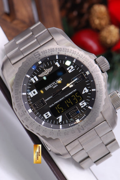 SOLD BREITLING EMERGENCY MISSION II TITANIUM E76325 SUPERQUARTZ Goldman Luxury