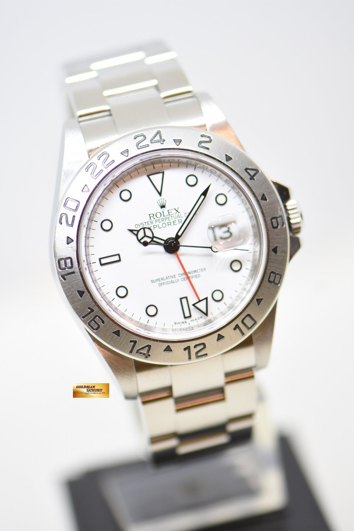 [SOLD] ROLEX OYSTER PERPETUAL EXPLORER II 40mm STEEL WHITE POLAR DIAL CALIBRE 3186 16570 (NO PINHOLE) (MINT)