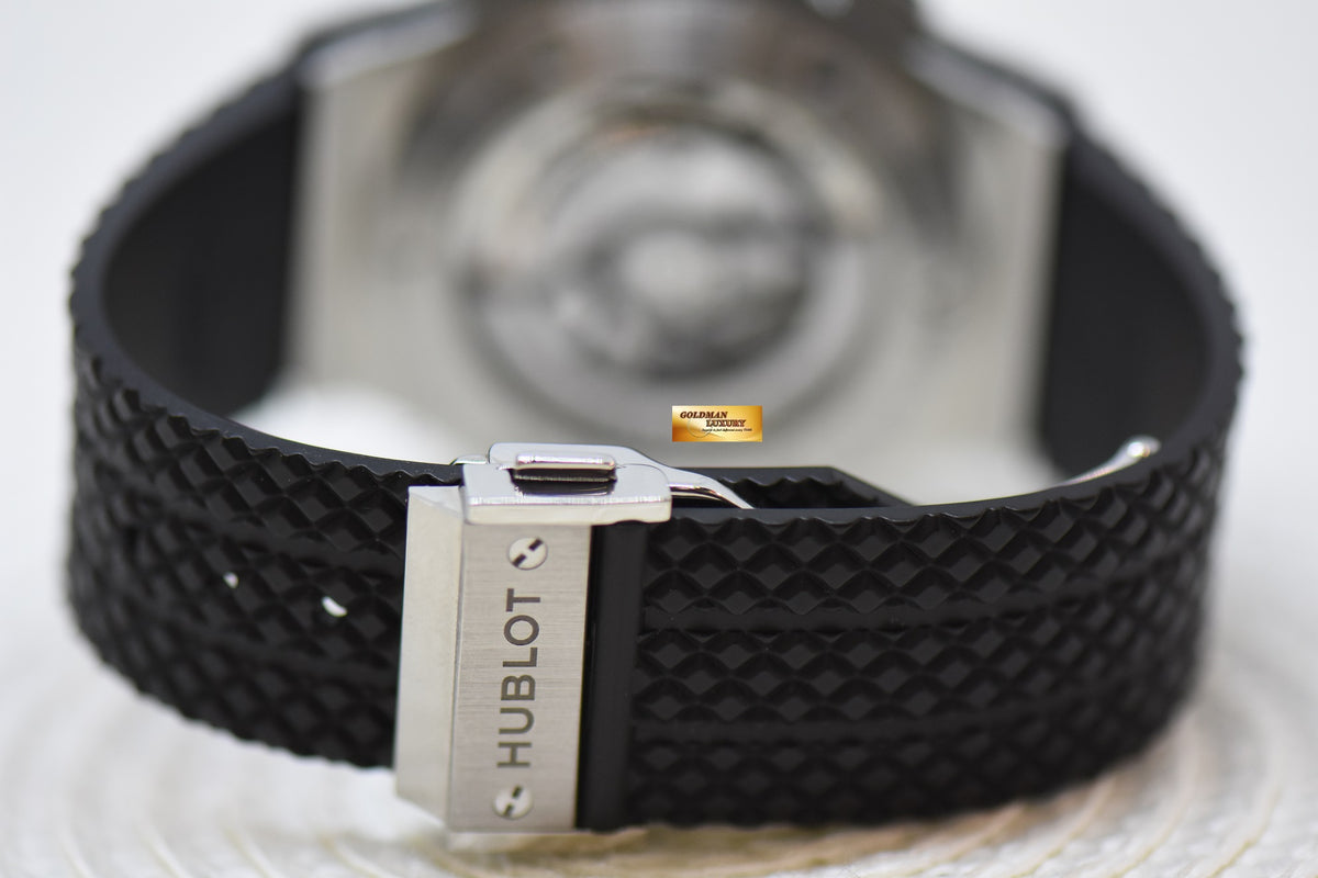 [SOLD] HUBLOT BIG BANG 44mm CHRONOGRAPH ORIGINAL DIAMOND BEZEL MEN’S STEEL IN RUBBER STRAP AUTOMATIC 301.SX.130.RX.114 (MINT)