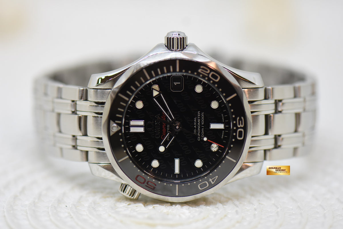 [SOLD] OMEGA SEAMASTER JAMES BOND 50TH ANNIVERSARY 36.25mm STEEL IN BRACELET AUTOMATIC 212.30.36.20.51.001 (MINT)