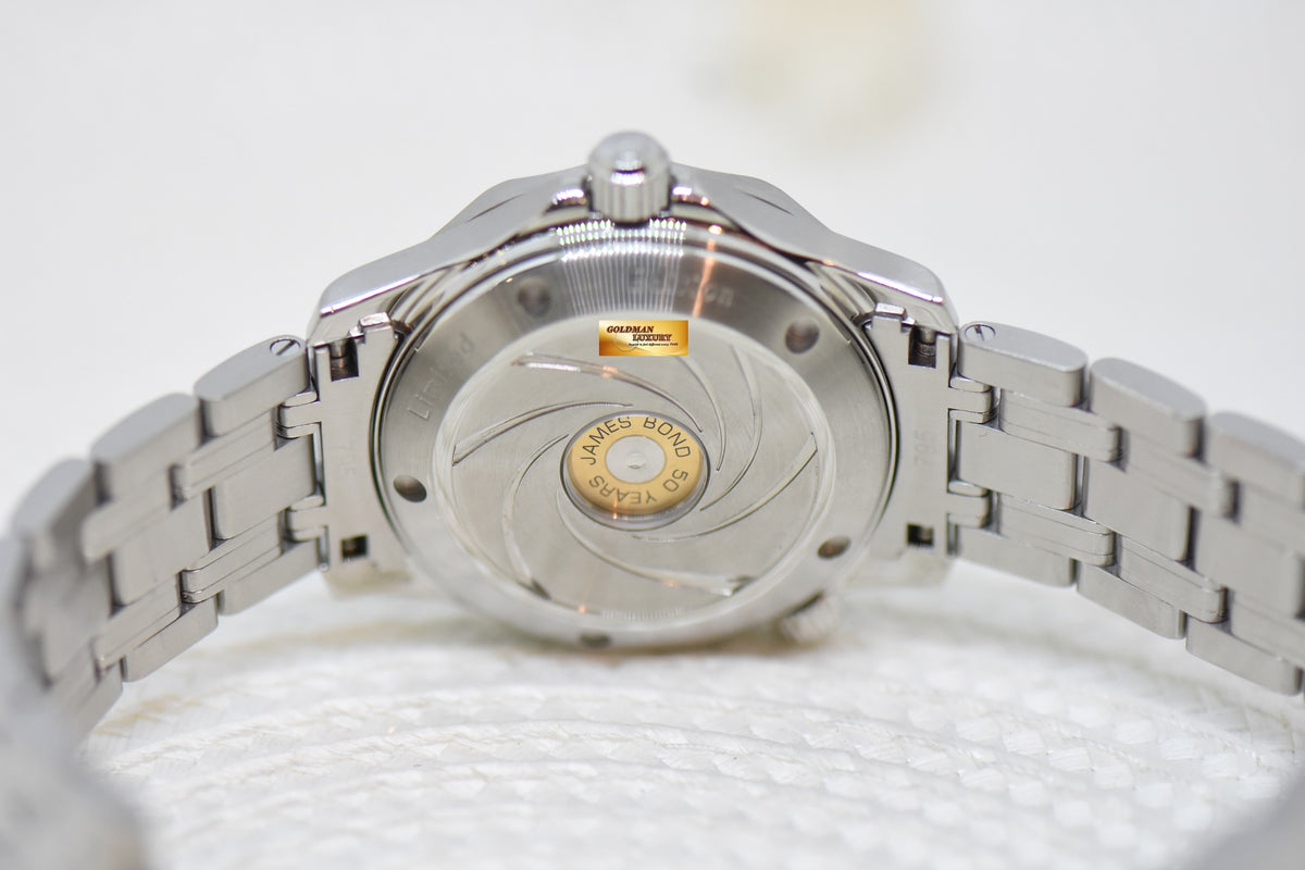 [SOLD] OMEGA SEAMASTER JAMES BOND 50TH ANNIVERSARY 36.25mm STEEL IN BRACELET AUTOMATIC 212.30.36.20.51.001 (MINT)