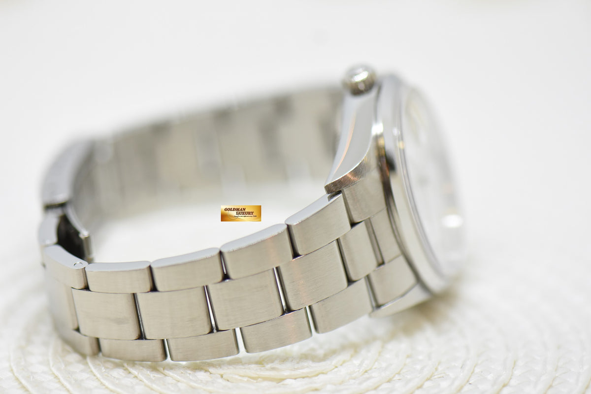 [SOLD] ROLEX OYSTER PERPETUAL DATE 34mm STEEL IN BRACELET WHITE ARABIC DIAL 15200 (MINT)