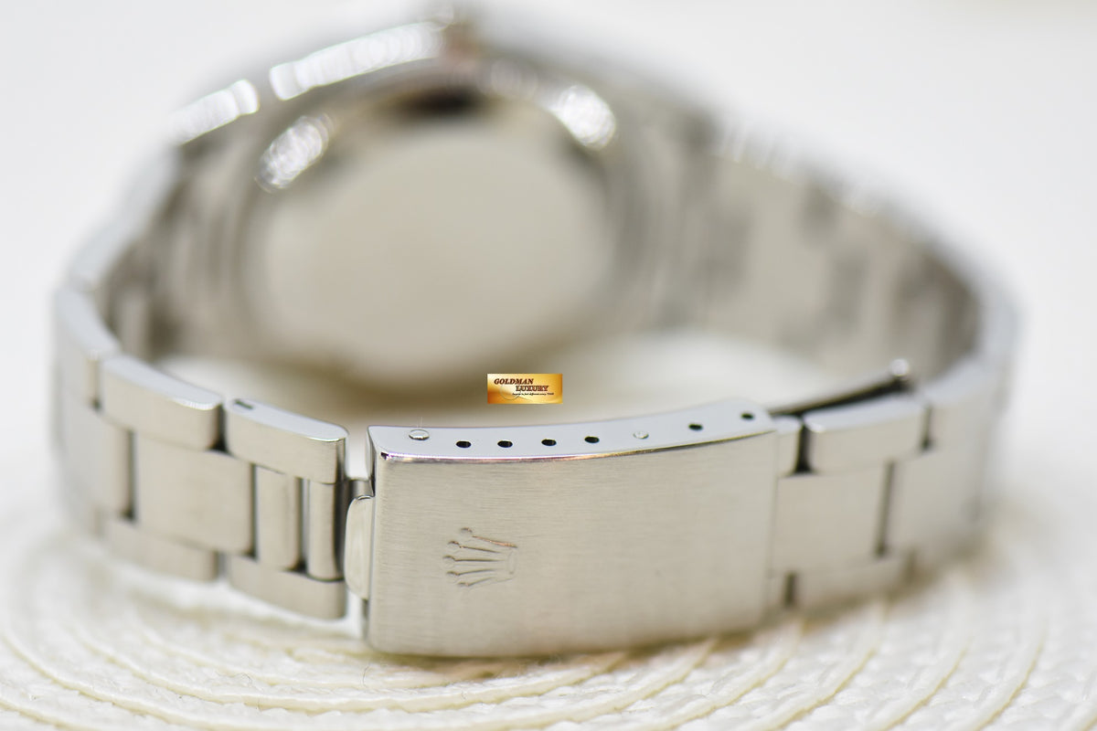 [SOLD] ROLEX OYSTER PERPETUAL DATE 34mm STEEL IN BRACELET WHITE ARABIC DIAL 15200 (MINT)