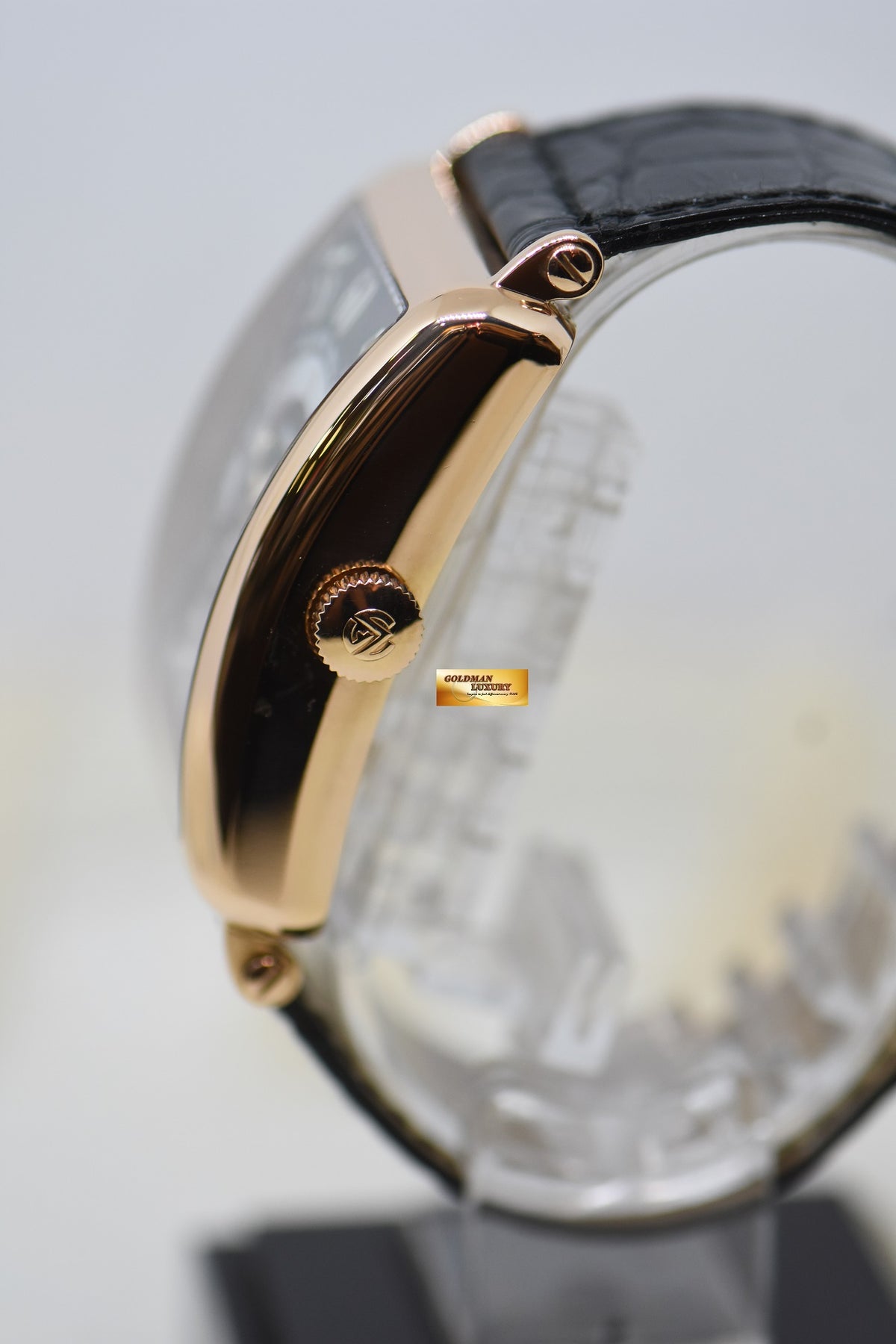 [SOLD] FRANCK MULLER LONG ISLAND ROSE GOLD IN LEATHER DRAG HOUR MOONPHASE COMPLICATION AUTOMATIC 1250H IRL (MINT)