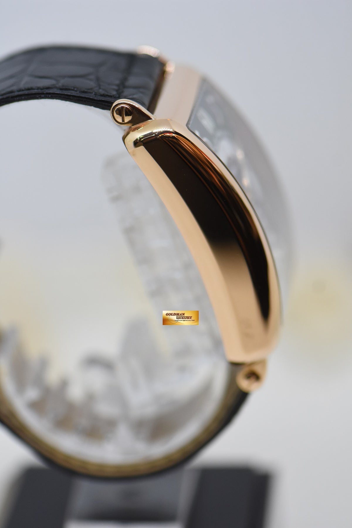 [SOLD] FRANCK MULLER LONG ISLAND ROSE GOLD IN LEATHER DRAG HOUR MOONPHASE COMPLICATION AUTOMATIC 1250H IRL (MINT)