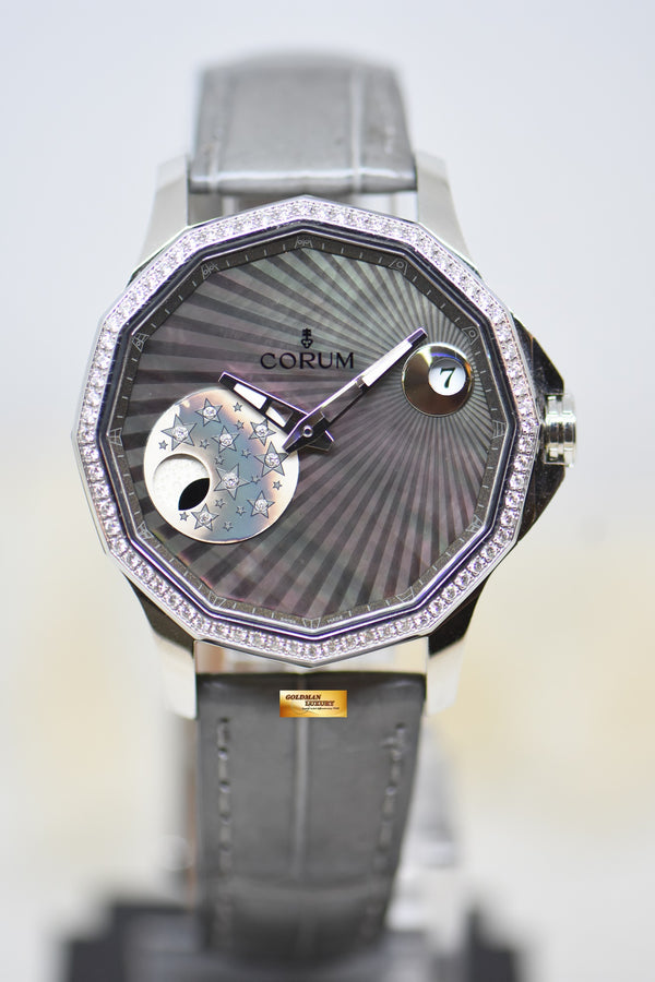 [SOLD] CORUM ADMIRAL CUP LEGEND 38 MYSTERY MOON MOP DIAMOND DIAL AUTOMATIC 01.0098 (MINT)