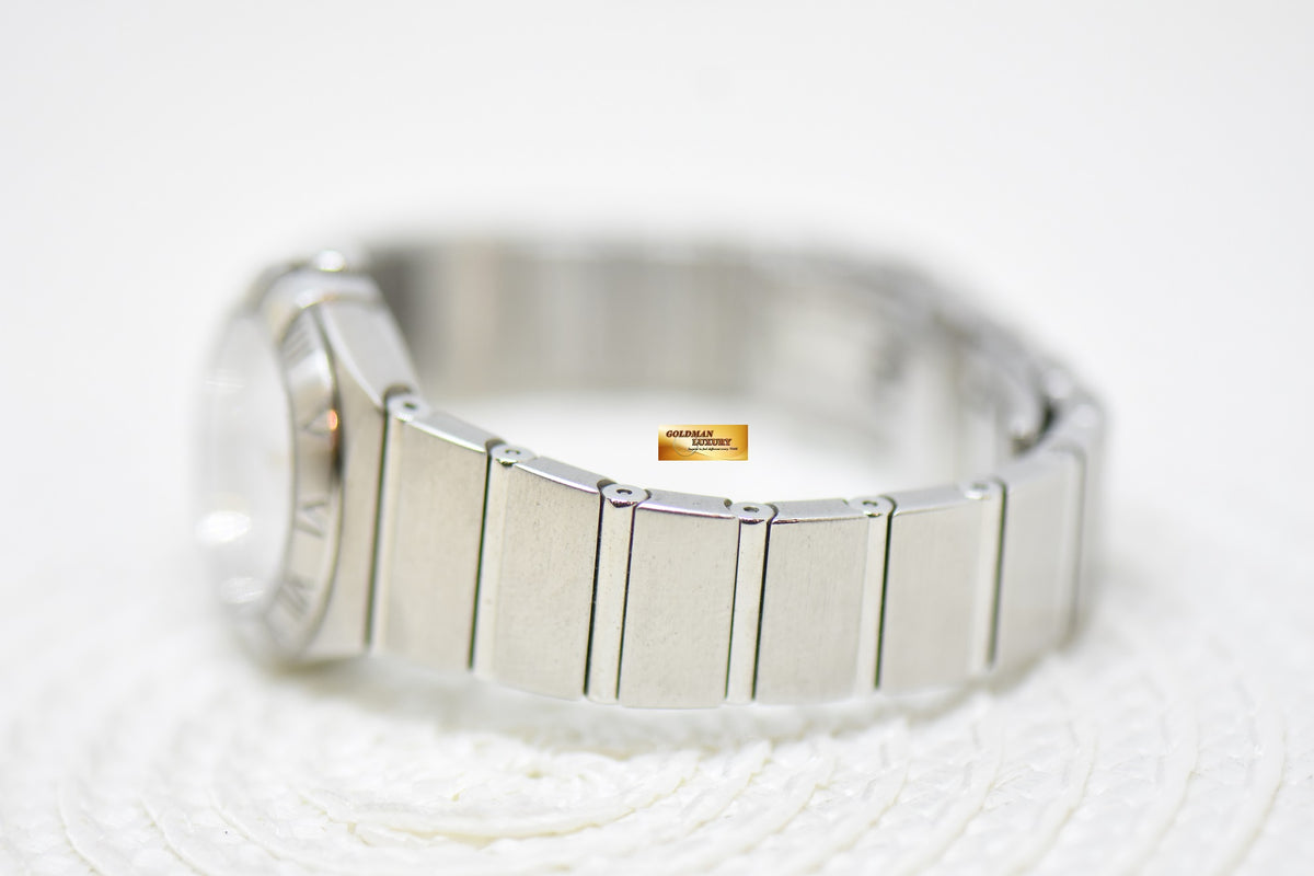 [SOLD] OMEGA CONSTELLATION 24mm STEEL BRACELET MOP DIAMOND DIAL QUARTZ (MINT)