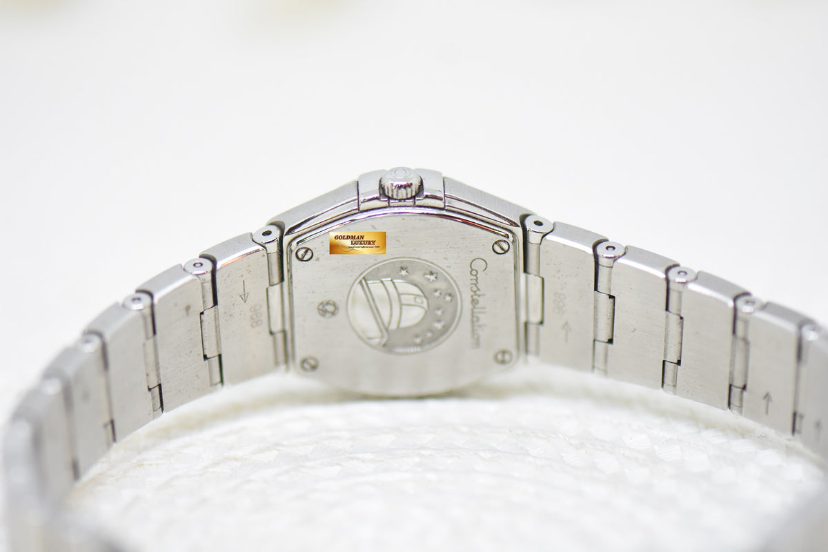 [SOLD] OMEGA CONSTELLATION 24mm STEEL BRACELET MOP DIAMOND DIAL QUARTZ (MINT)