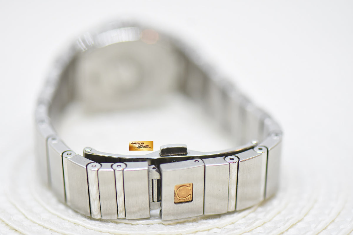 [SOLD] OMEGA CONSTELLATION 24mm STEEL BRACELET MOP DIAMOND DIAL QUARTZ (MINT)