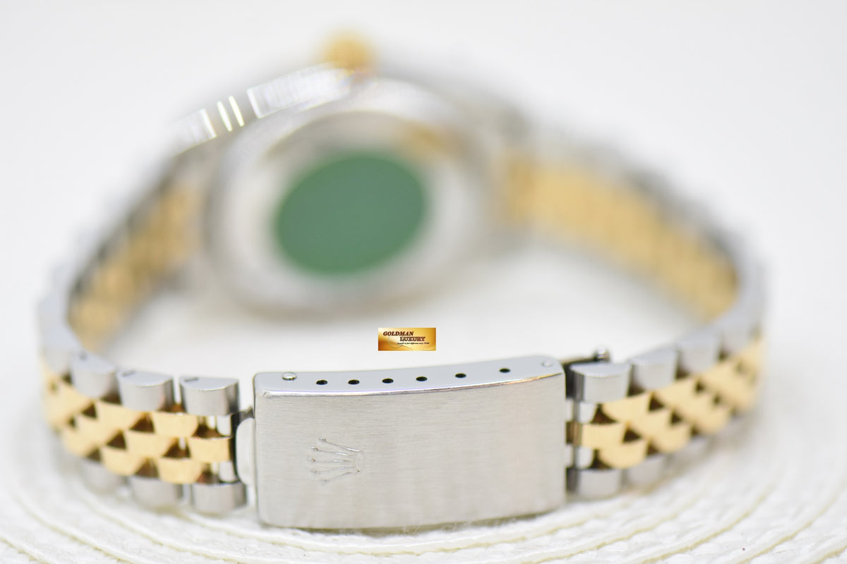 [SOLD] ROLEX OYSTER DATEJUST 31mm HALF-GOLD IN JUBILEE BRACELET WHITE ROMAN DIAL 68273 (MINT)