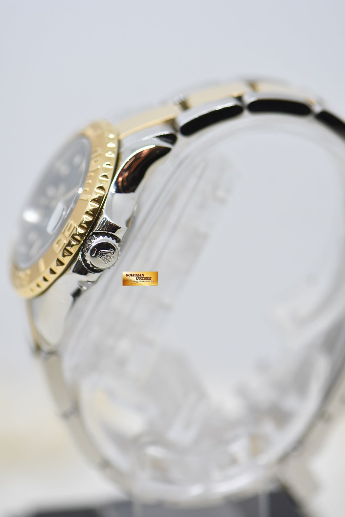 [SOLD] ROLEX OYSTER YACHT-MASTER 29mm LADIES HALF-GOLD IN BRACELET BLUE DIAL 69623 (MINT)