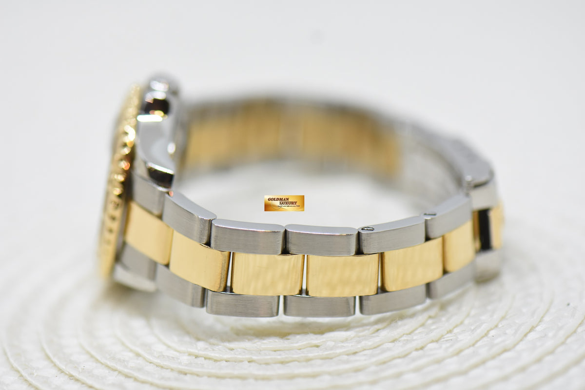 [SOLD] ROLEX OYSTER YACHT-MASTER 29mm LADIES HALF-GOLD IN BRACELET BLUE DIAL 69623 (MINT)