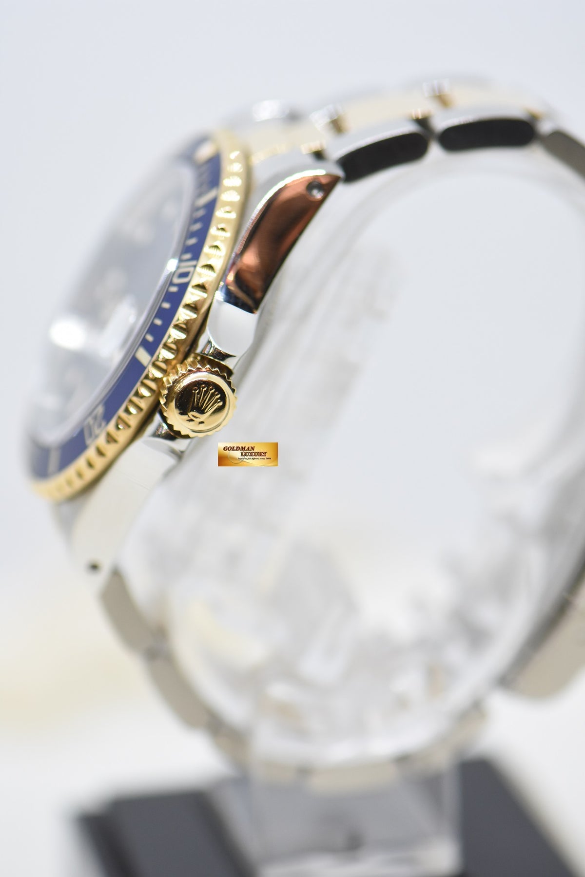 [SOLD] ROLEX OYSTER SUBMARINER 40mm GOLD / STEEL BLUESY TRITIUM DIAL 16613LB (MINT)