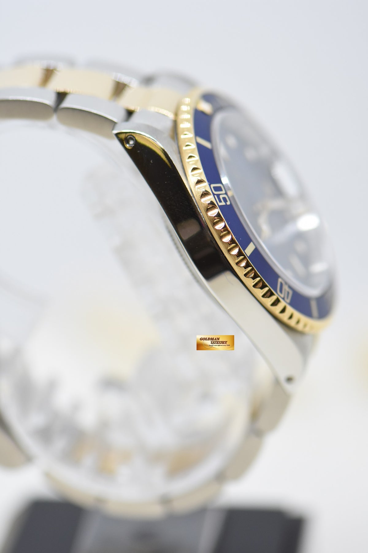 [SOLD] ROLEX OYSTER SUBMARINER 40mm GOLD / STEEL BLUESY TRITIUM DIAL 16613LB (MINT)