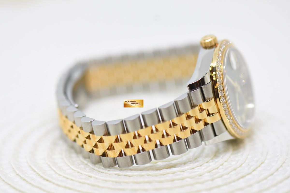 [SOLD] ROLEX OYSTER DATEJUST 31mm GREEN DIAL “VI” ORIGINAL DIAMOND BEZEL HALF GOLD IN JUBILEE BRACELET 278383RBR (BRAND NEW - UNWORN)