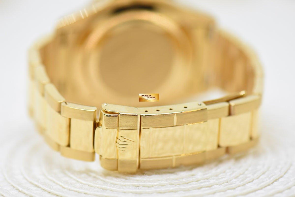 [SOLD] ROLEX OYSTER PERPETUAL YACHTMASTER 40mm YELLOW GOLD BRACELET WHITE DIAL 16628 (MINT)