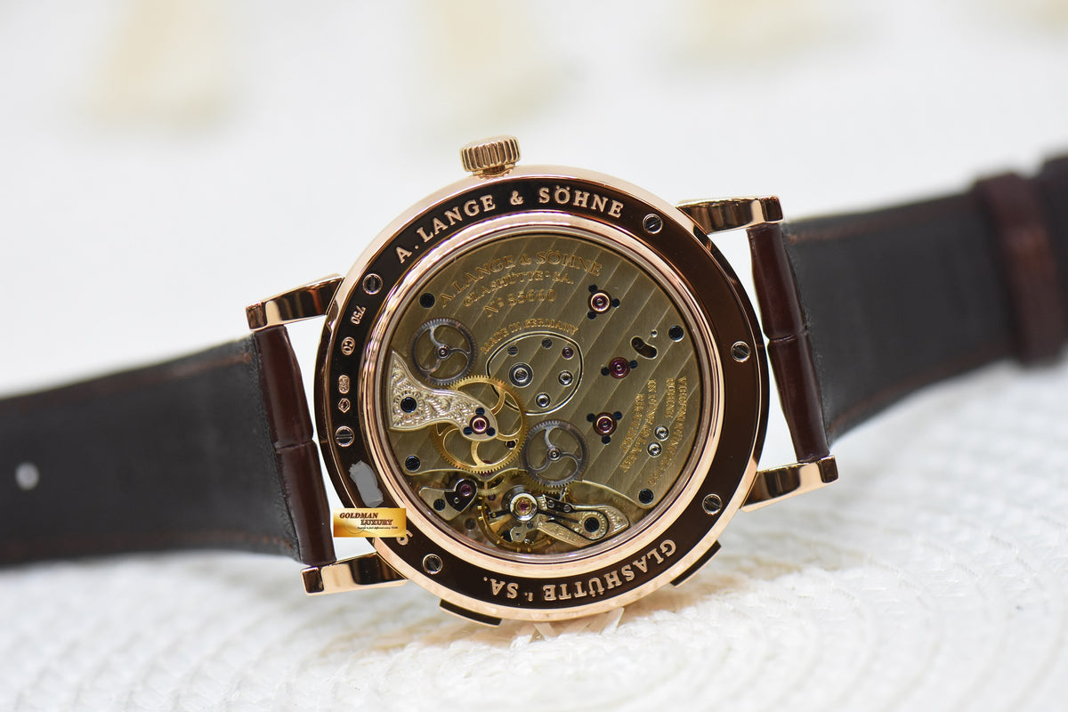 [SOLD] A.LANGE & SOHNE LANGE 1 TIMEZONE 41.9mm PINK GOLD OUTSIZED DATE DAY/NIGHT MANUAL 116.032 (MINT)