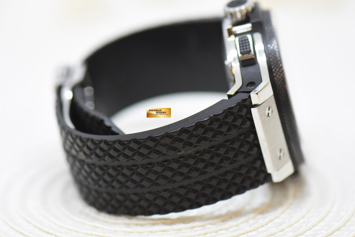 [SOLD] HUBLOT BIG BANG CHRONOGRAPH 44mm STEEL IN RUBBER STRAP CERAMIC BEZEL AUTOMATIC 301.SB.131.RX (MINT)