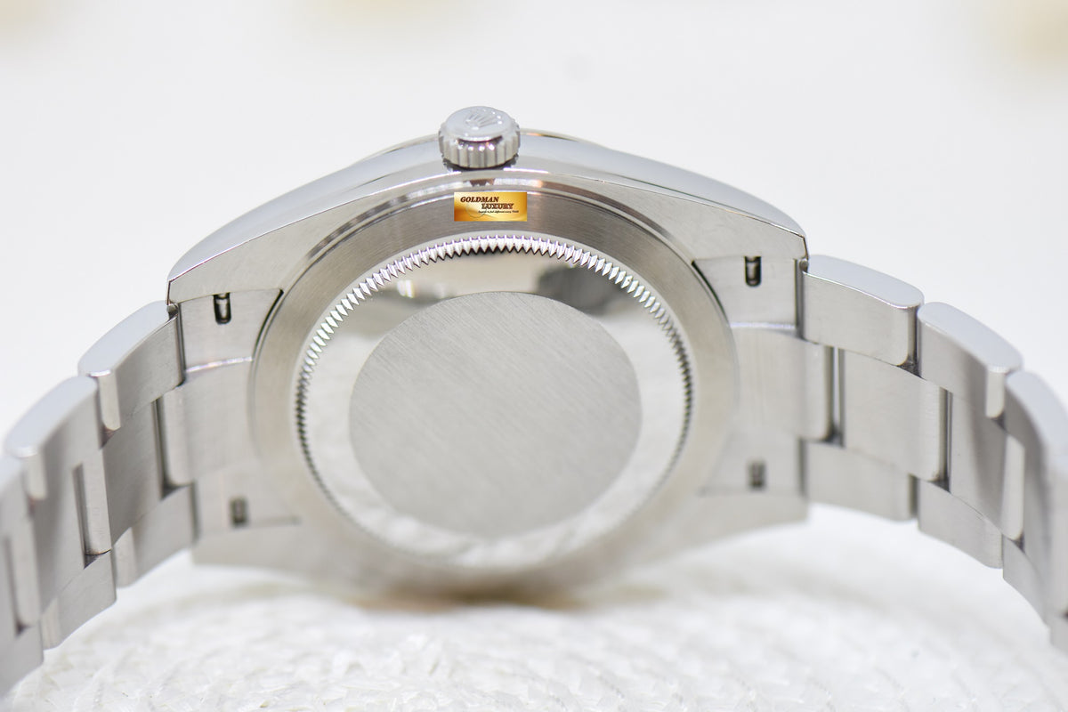 [SOLD] ROLEX OYSTER DATEJUST 41mm OYSTER STEEL BLACK DIAMOND DIAL 126334 (LNIB)