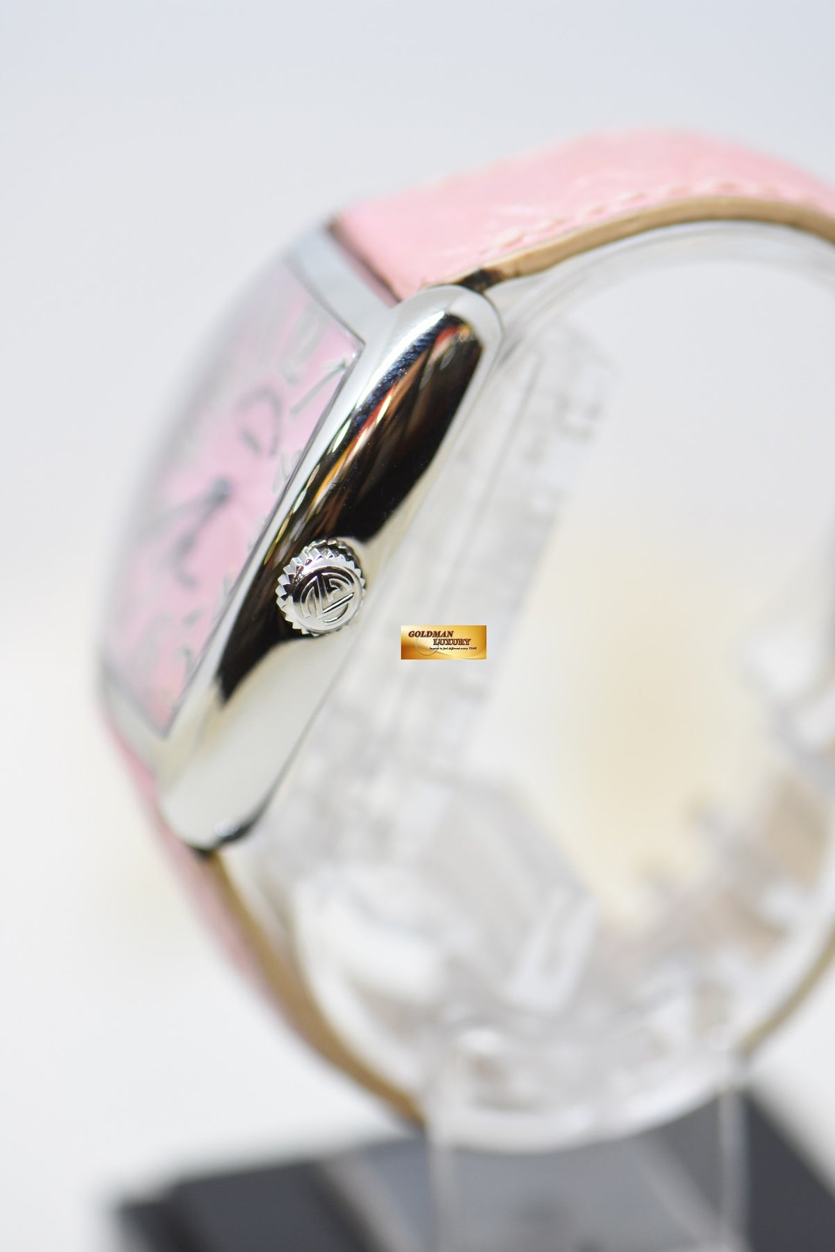 [SOLD] FRANCK MULLER CASABLANCA CURVEX STEEL PINK QUARTZ 7502 QZ (MINT)