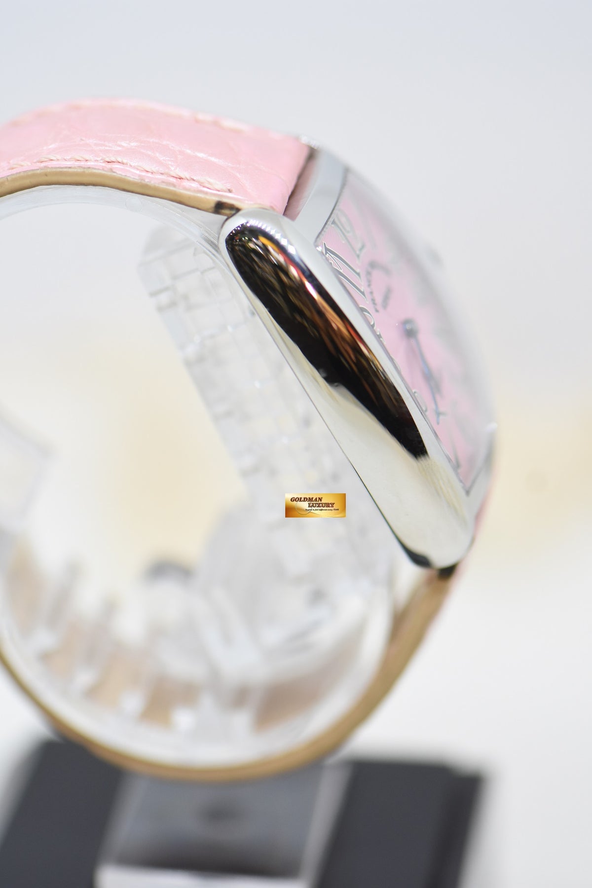 [SOLD] FRANCK MULLER CASABLANCA CURVEX STEEL PINK QUARTZ 7502 QZ (MINT)