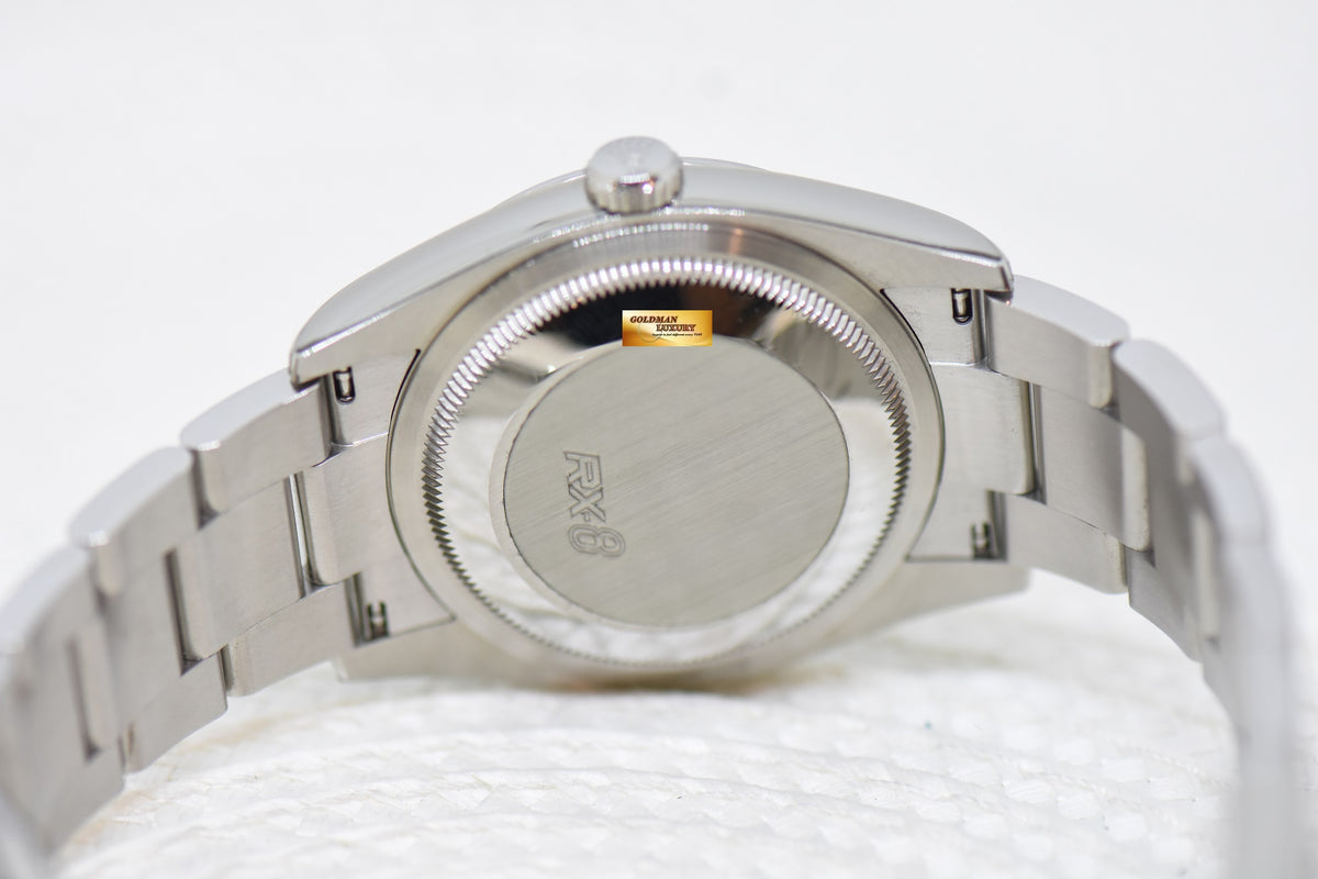 [SOLD] ROLEX OYSTER DATEJUST 36mm STEEL IN OYSTER BRACELET GREEN PALM DIAL 126200 (LNIB)
