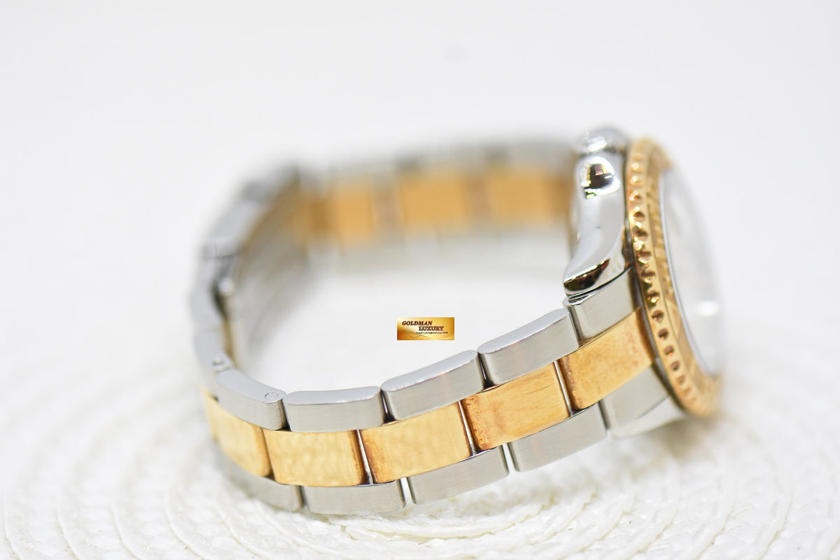 [SOLD] ROLEX OYSTER PERPETUAL YACHT-MASTER 29mm HALF-GOLD WHITE ONYX DIAL 169623 (MINT)