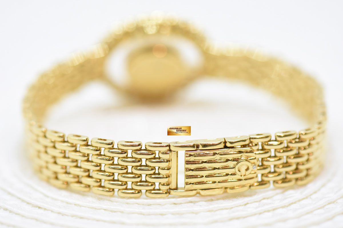 [SOLD] CHOPARD HAPPY DIAMONDS LADIES YELLOW GOLD IN BRACELET IN 7 DANCING DIAMONDS & DIAMOND BEZEL QUARTZ 20/4180 (MINT)