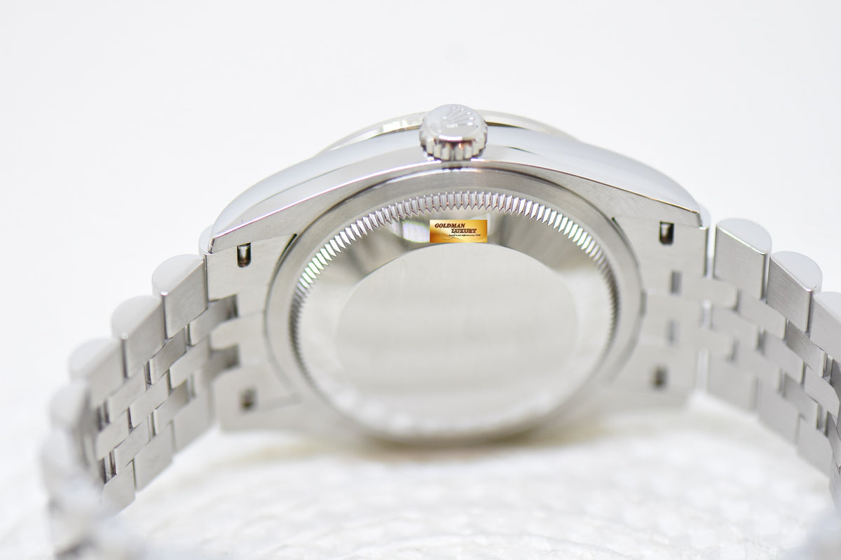 [SOLD] ROLEX OYSTER DATEJUST 36mm STEEL IN JUBILEE BRACELET BLUE MOTIF DIAMOND DIAL & ORIGINAL BEZEL 126284RBR (NEW-UNWORN)