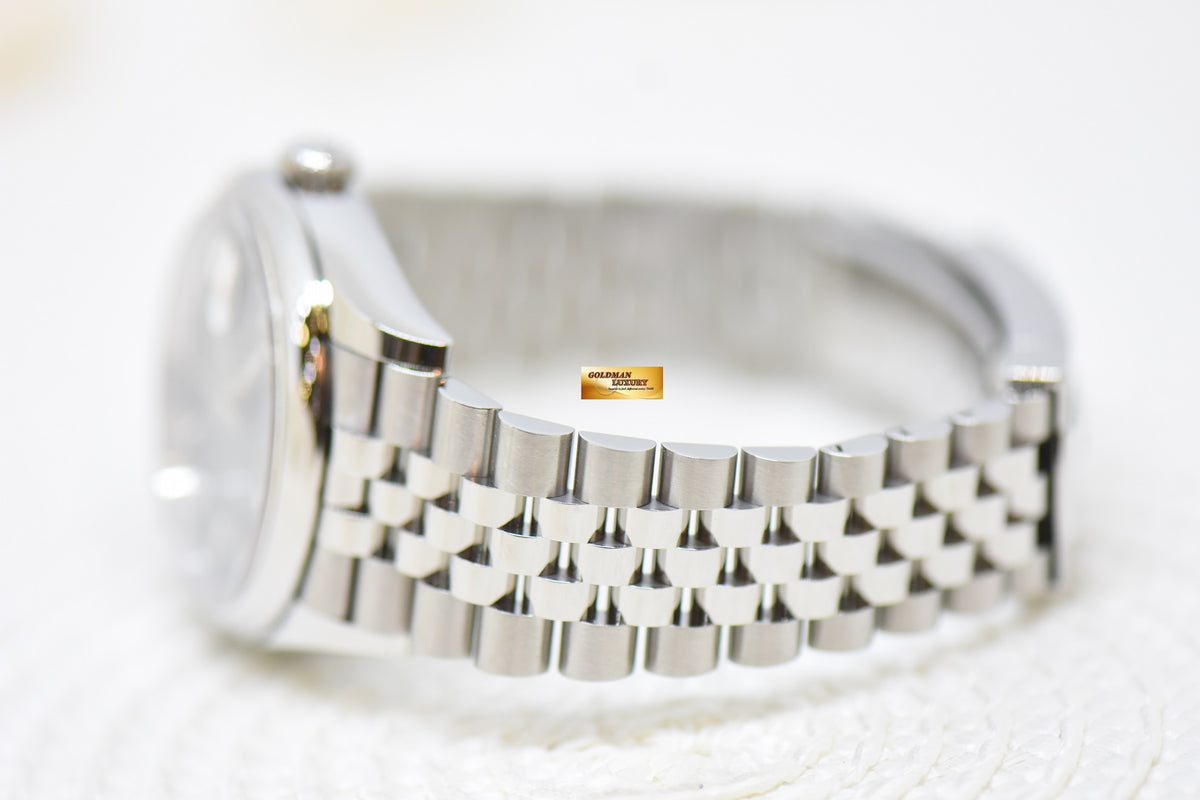 [SOLD] ROLEX OYSTER DATEJUST 36mm STEEL IN JUBILEE BRACELET MINT GREEN DIAL 126200 (NEW-UNWORN)