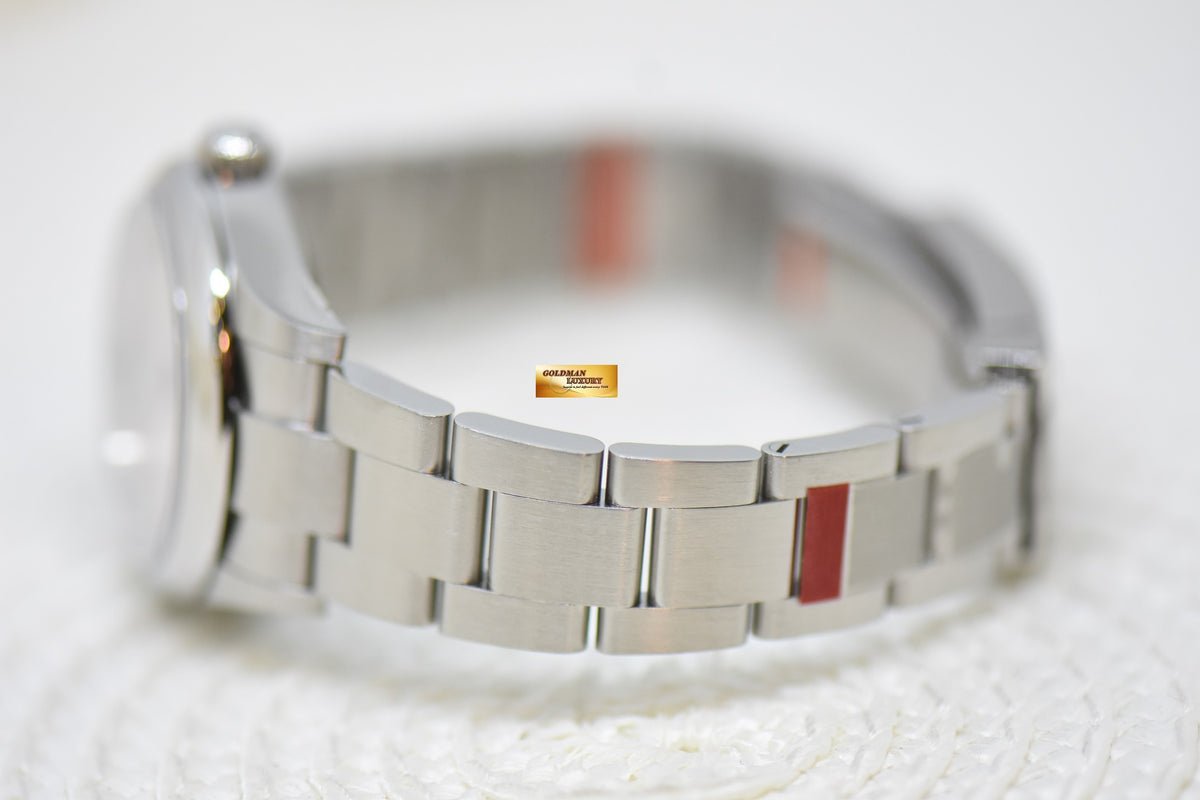 [SOLD] ROLEX OYSTER PERPETUAL 31mm STEEL IN OYSTER BRACELET SUNBURST PINK DIAL 277200 (NEW-UNWORN)