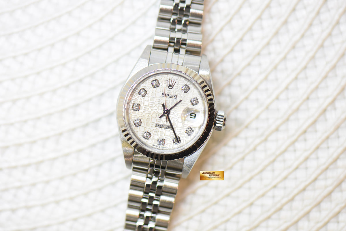 [SOLD] ROLEX OYSTER DATEJUST 26mm COMPUTER DIAMOND DIAL STEEL IN JUBILEE BRACELET 79174 (MINT)