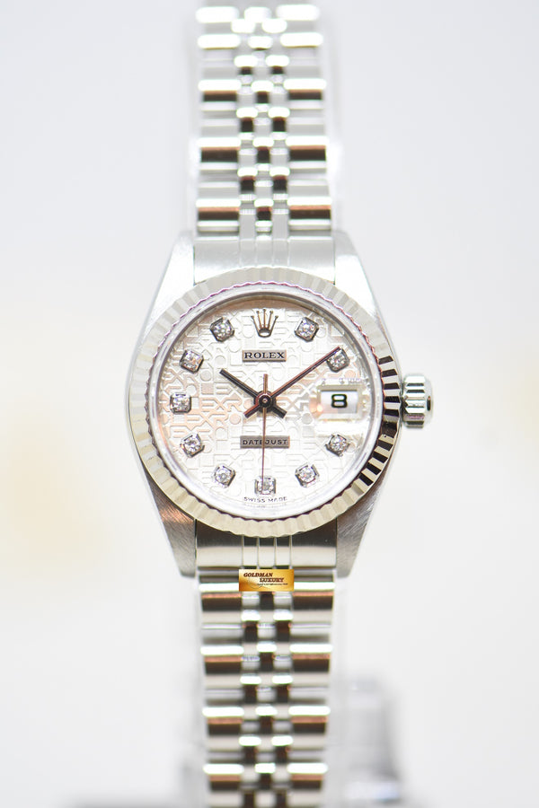 [SOLD] ROLEX OYSTER DATEJUST 26mm COMPUTER DIAMOND DIAL STEEL IN JUBILEE BRACELET 79174 (MINT)