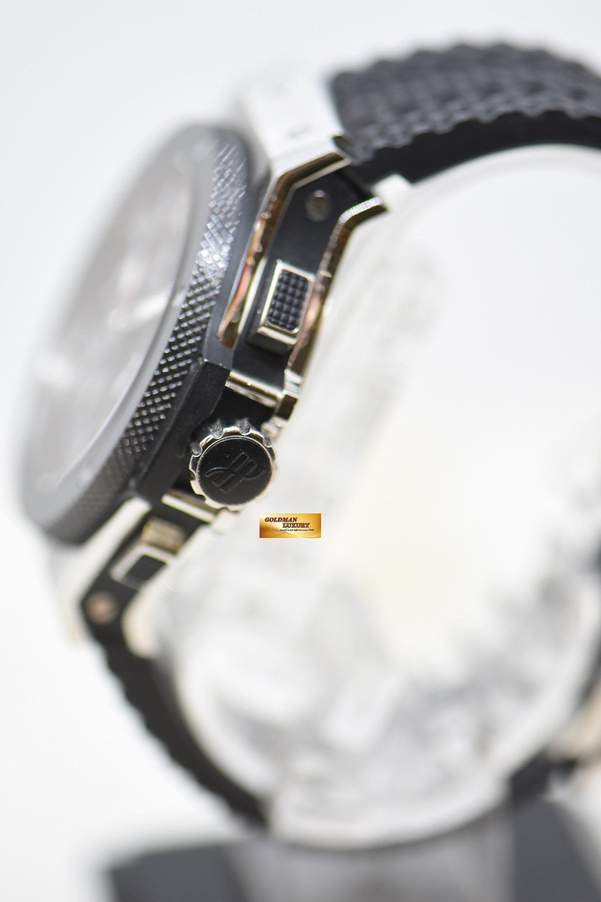 [SOLD] HUBLOT BIG BANG CHRONOGRAPH 41mm STEEL IN RUBBER STRAP CERAMIC BEZEL AUTOMATIC 342.SB.131.RX (MINT)