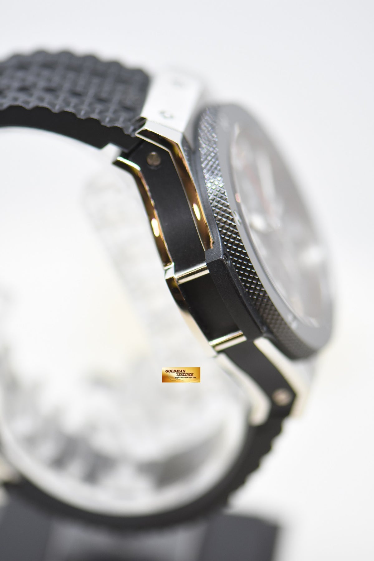 [SOLD] HUBLOT BIG BANG CHRONOGRAPH 41mm STEEL IN RUBBER STRAP CERAMIC BEZEL AUTOMATIC 342.SB.131.RX (MINT)