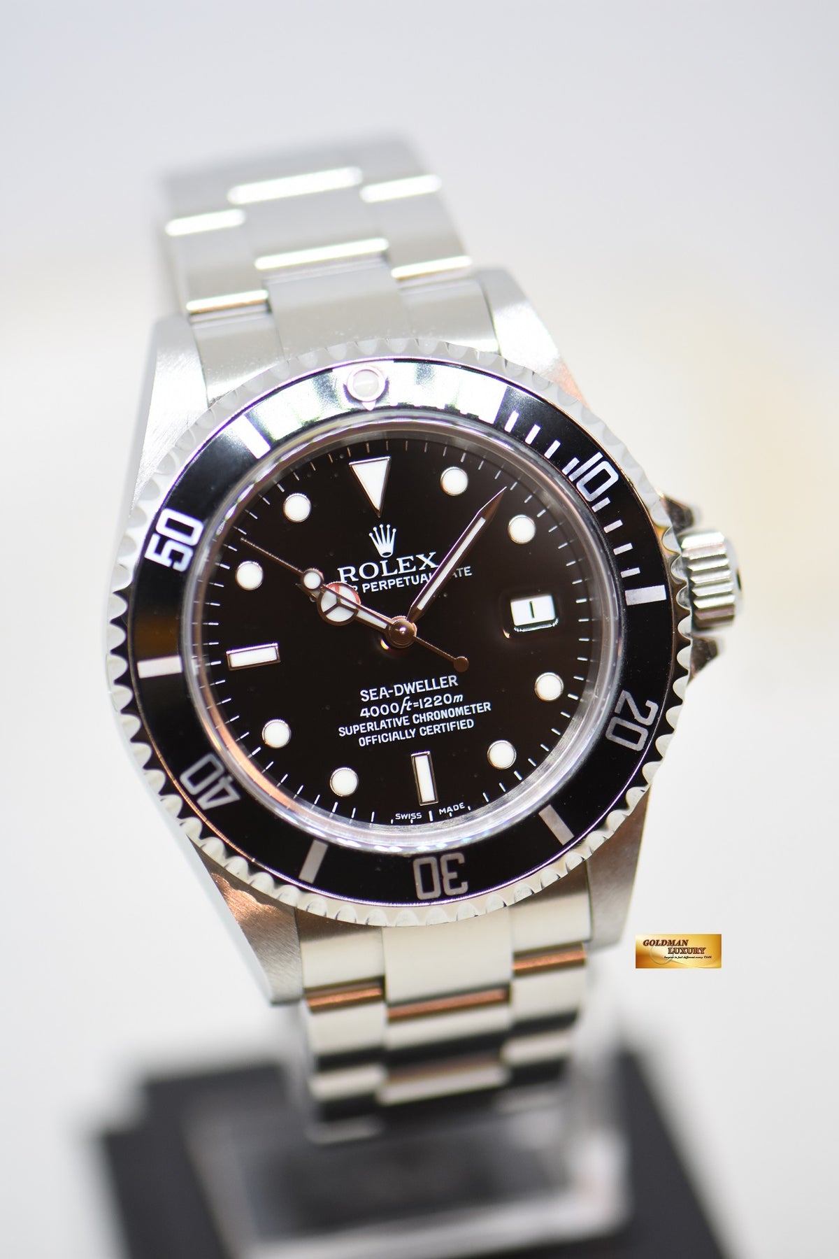 [SOLD] ROLEX OYSTER SEA-DWELLER 40mm OYSTER STEEL BRACELET BLACK 16600 (LNIB)