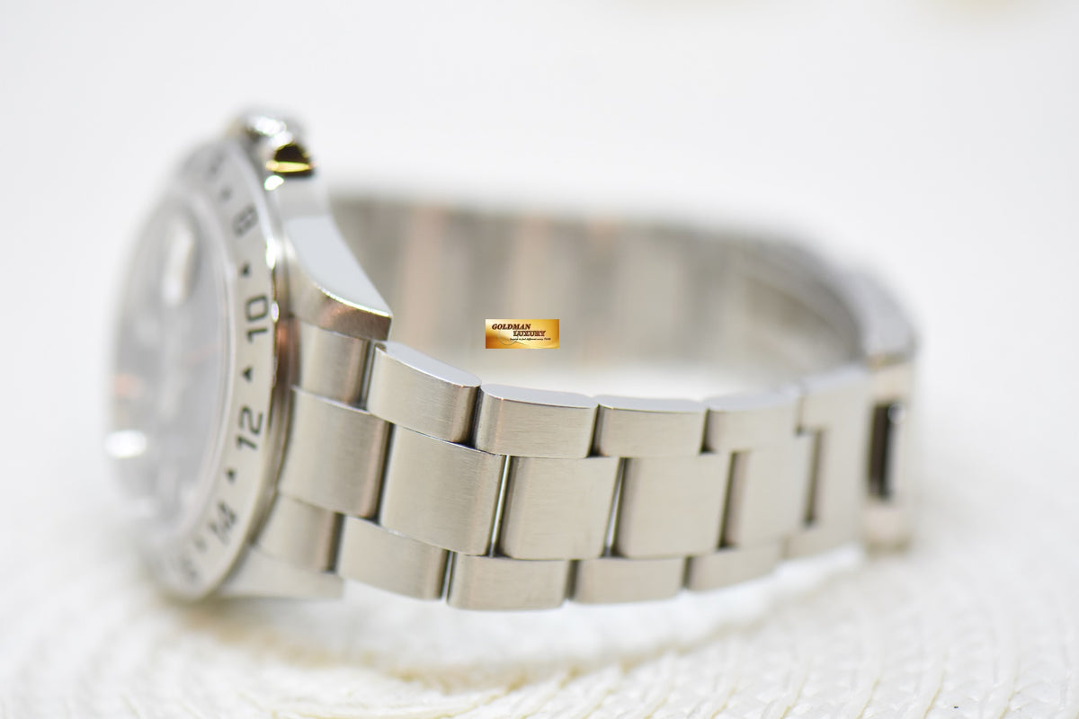 [SOLD] ROLEX OYSTER EXPLORER II 40mm STEEL BLACK DIAL CAL. 3186 16570 (REHAUT ENGRAVINGS) (LNIB)