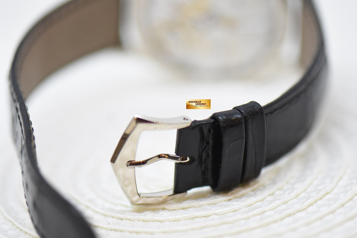 [SOLD] PATEK PHILIPPE CALATRAVA 39mm 18K WHITE GOLD IN LEATHER STRAP CHARCOAL GRAY MANUAL 6119G (LNIB)