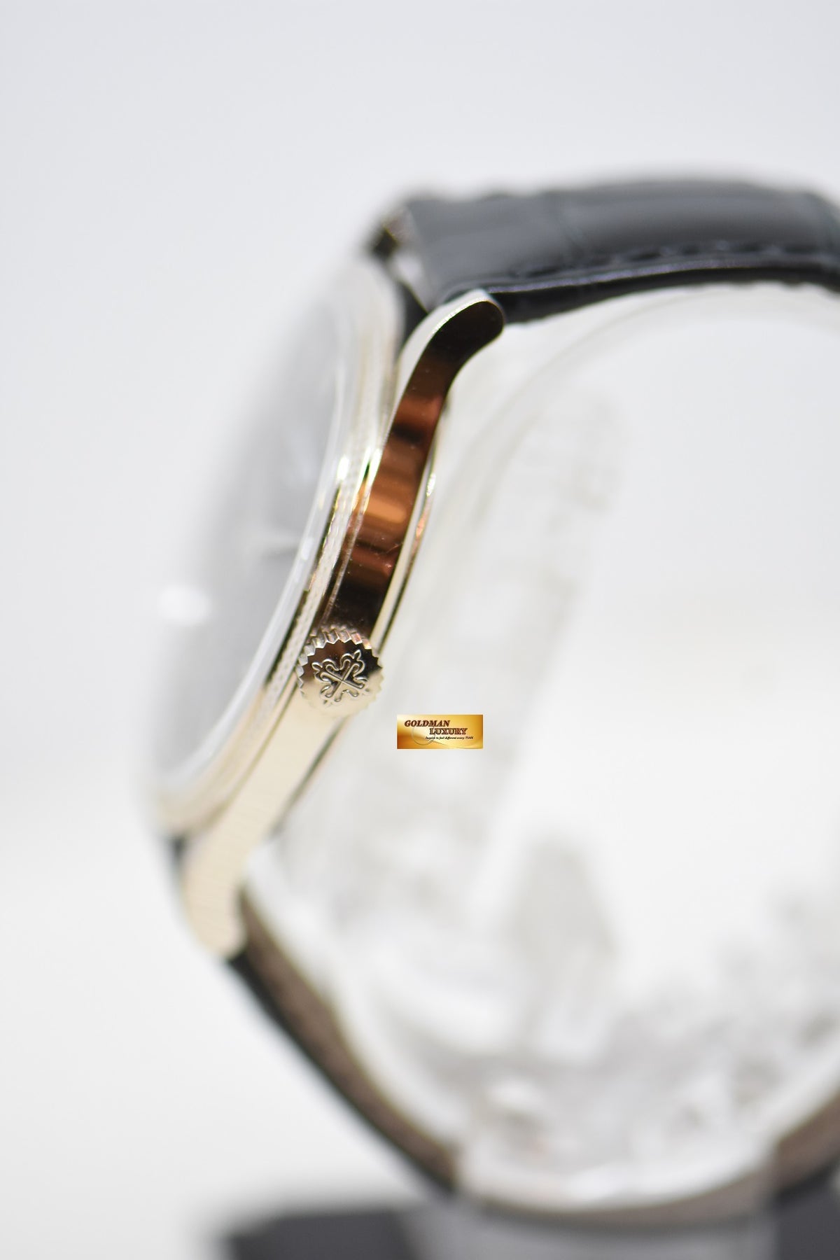 [SOLD] PATEK PHILIPPE CALATRAVA 39mm 18K WHITE GOLD IN LEATHER STRAP CHARCOAL GRAY MANUAL 6119G (LNIB)