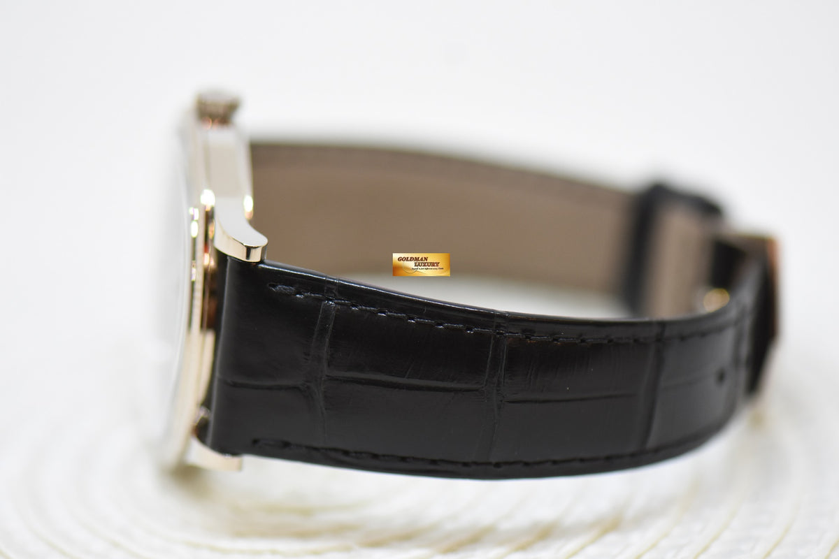 [SOLD] PATEK PHILIPPE CALATRAVA 39mm 18K WHITE GOLD IN LEATHER STRAP CHARCOAL GRAY MANUAL 6119G (LNIB)