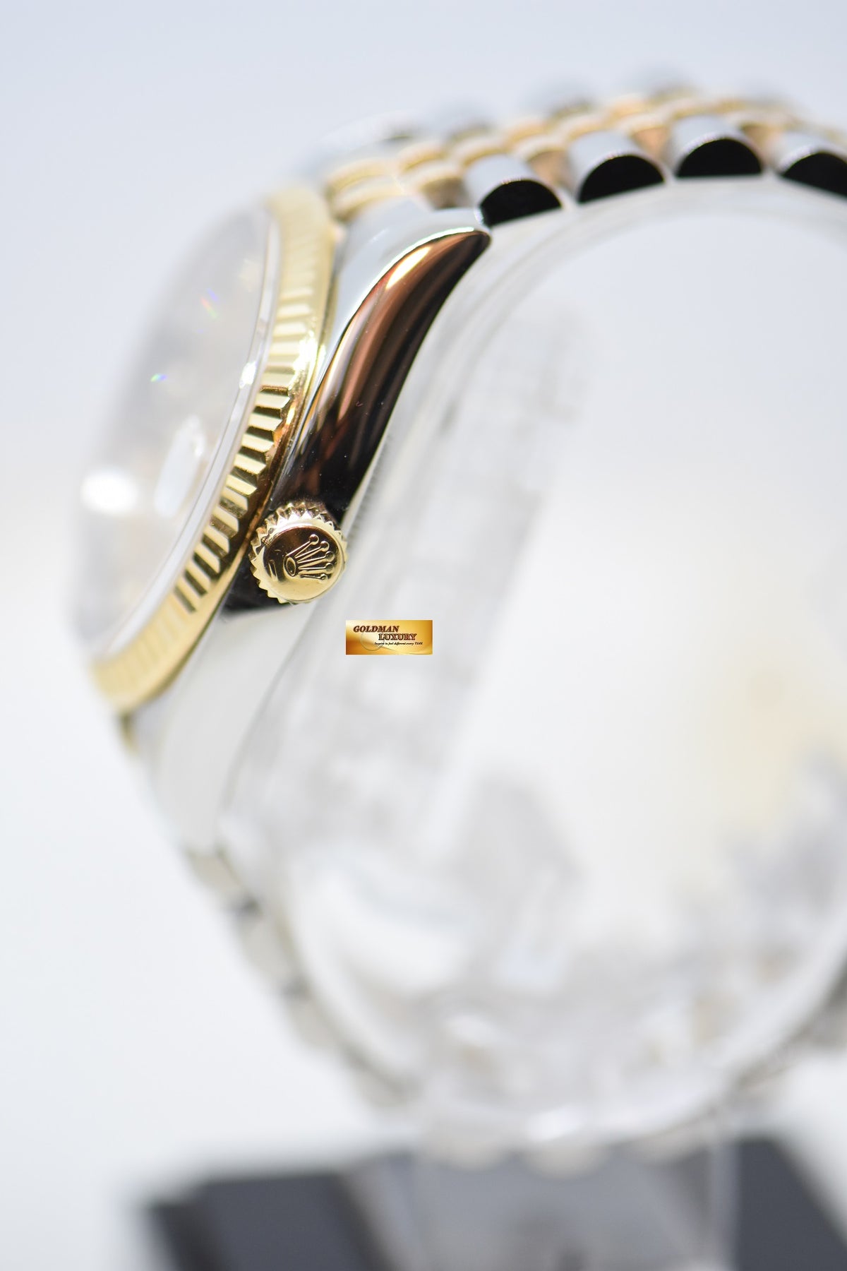 [SOLD] ROLEX OYSTER DATEJUST 36mm HALF-GOLD IN JUBILEE BRACELET CHAMPAGNE DIAMOND DIAL 116233 (MINT)