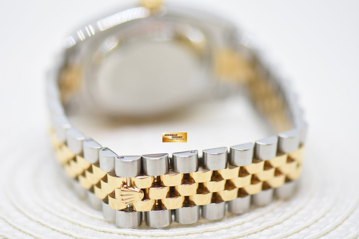 [SOLD] ROLEX OYSTER DATEJUST 36mm HALF-GOLD IN JUBILEE BRACELET CHAMPAGNE DIAMOND DIAL 116233 (MINT)