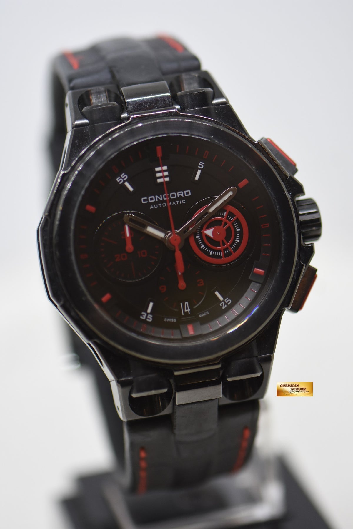 [SOLD] CONCORD C2 CHRONOGRAPH PVD BLACK AUTOMATIC 04.6.36.1067.2626BLK (MINT)