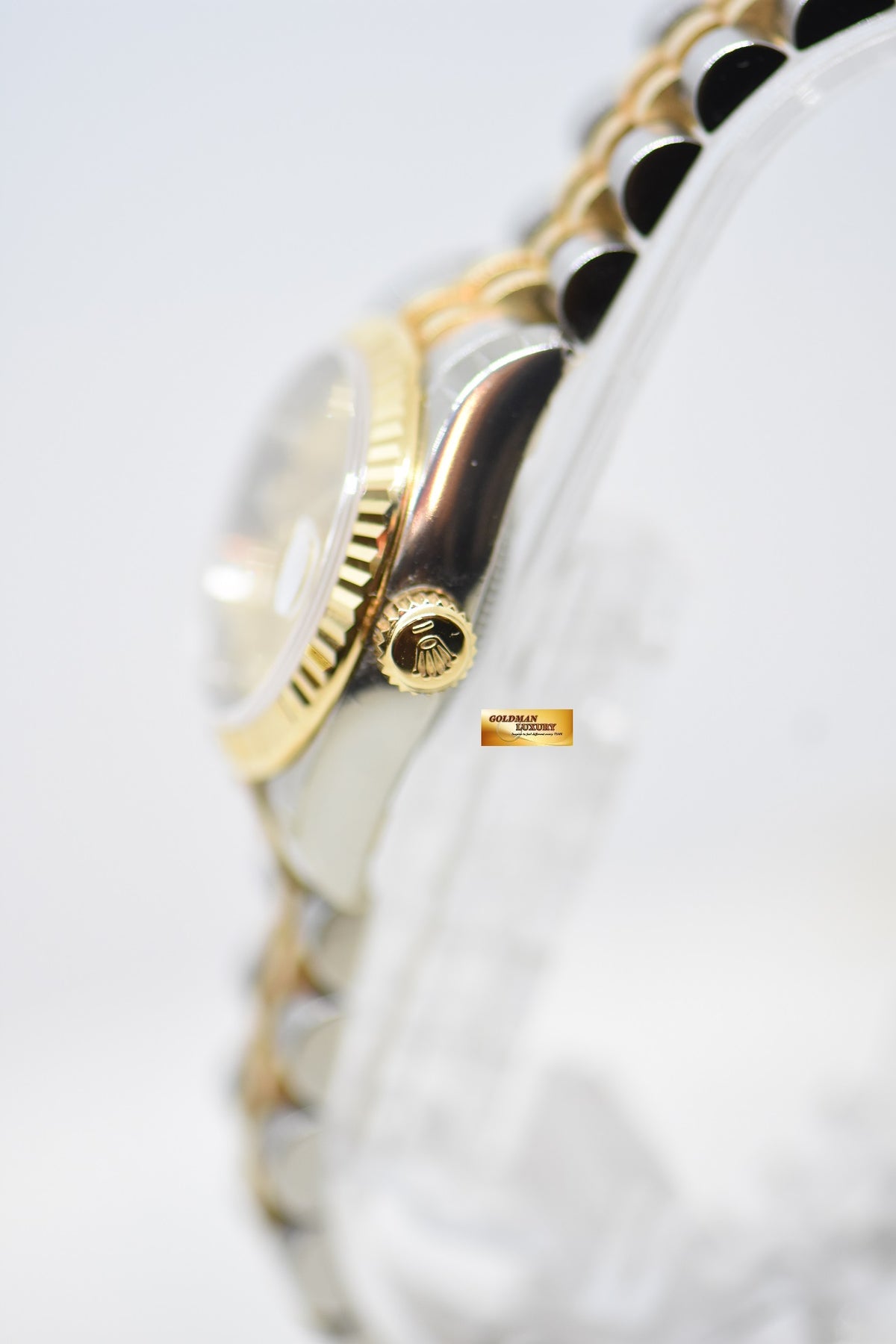 [SOLD] ROLEX OYSTER DATEJUST 26mm HALF-GOLD IN JUBILEE BRACELET CHAMPAGNE DIAMOND DIAL 179173 (NEW-UNWORN)(STICKERS INTACT)