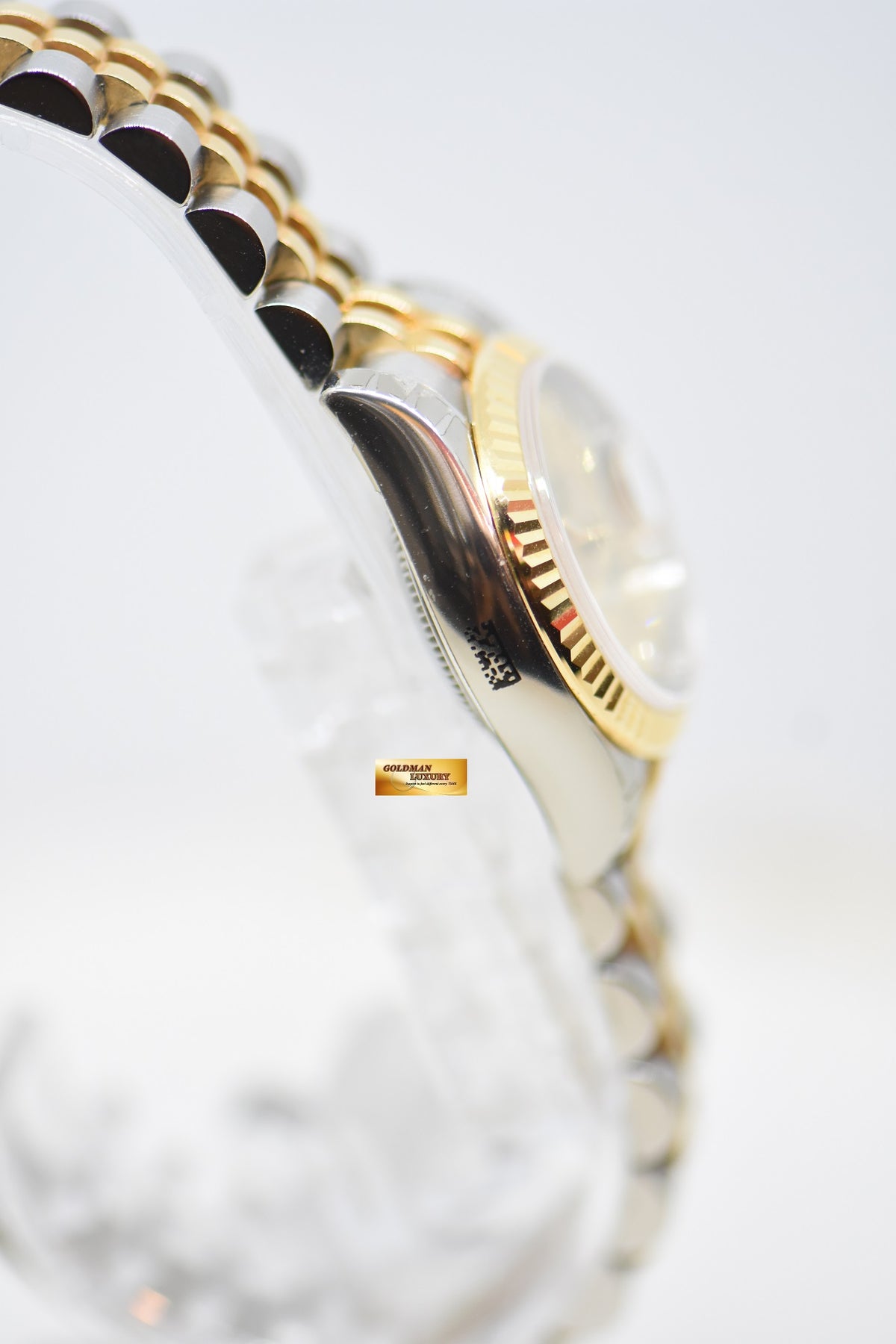 [SOLD] ROLEX OYSTER DATEJUST 26mm HALF-GOLD IN JUBILEE BRACELET CHAMPAGNE DIAMOND DIAL 179173 (NEW-UNWORN)(STICKERS INTACT)