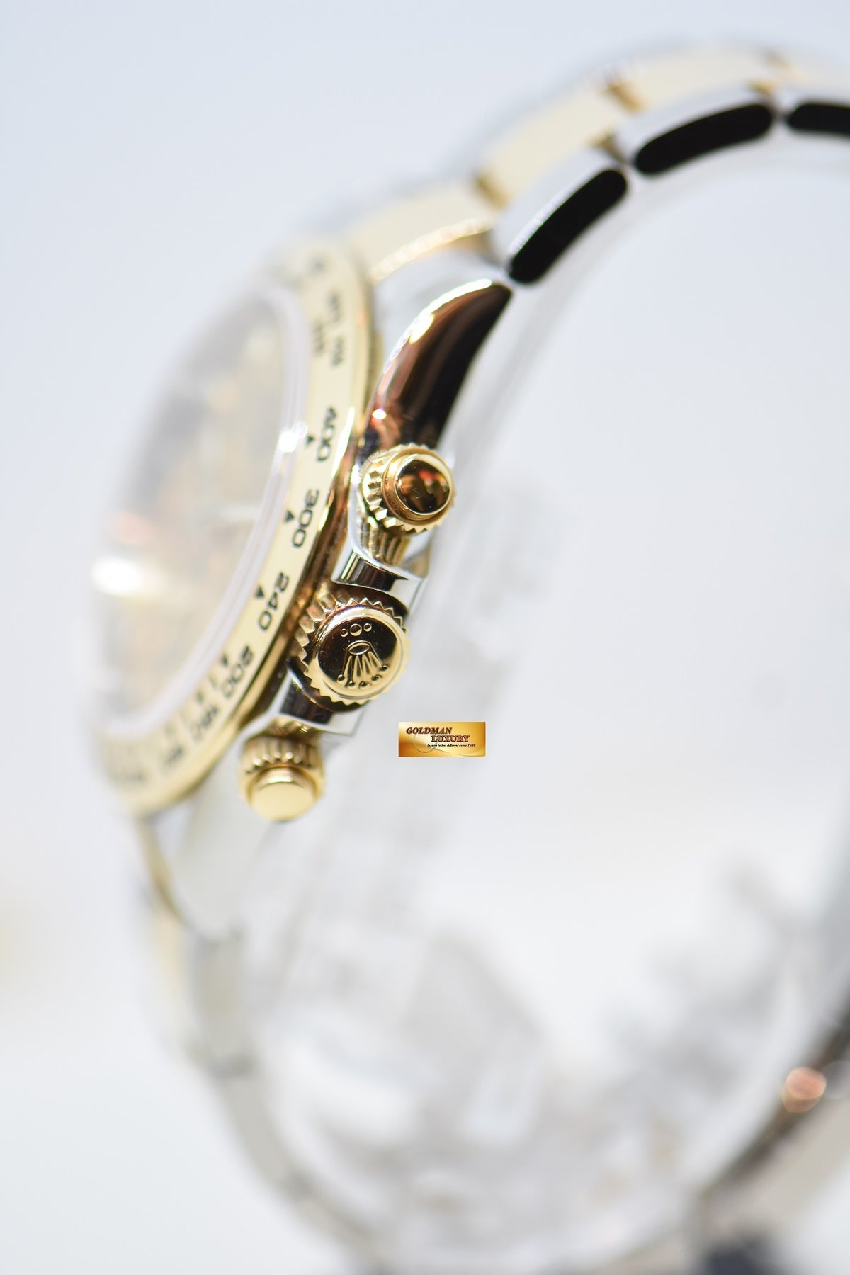 [SOLD] ROLEX OYSTER DAYTONA CHRONOGRAPH 40mm GOLD / STEEL IN OYSTER BRACELET CHAMPAGNE GOLD DIAL 116503 (MINT)