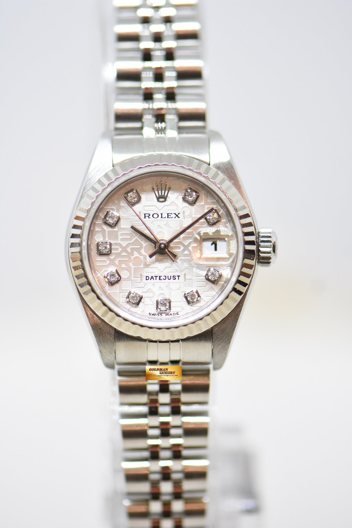 [SOLD] ROLEX OYSTER DATEJUST 26mm COMPUTER DIAMOND DIAL STEEL IN JUBILEE BRACELET 79174 (MINT)